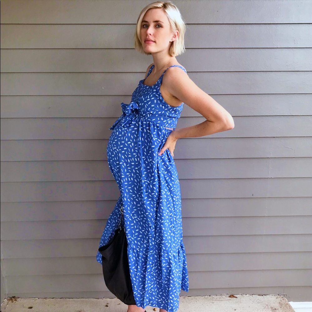 Blue maxi dress